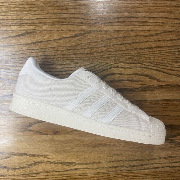adidas Superstar 82 Non Dyed Beige Tan Men\'s Sizes Athletic Shoes White NEW main image 5